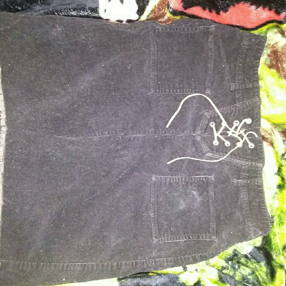 Lace up skirt